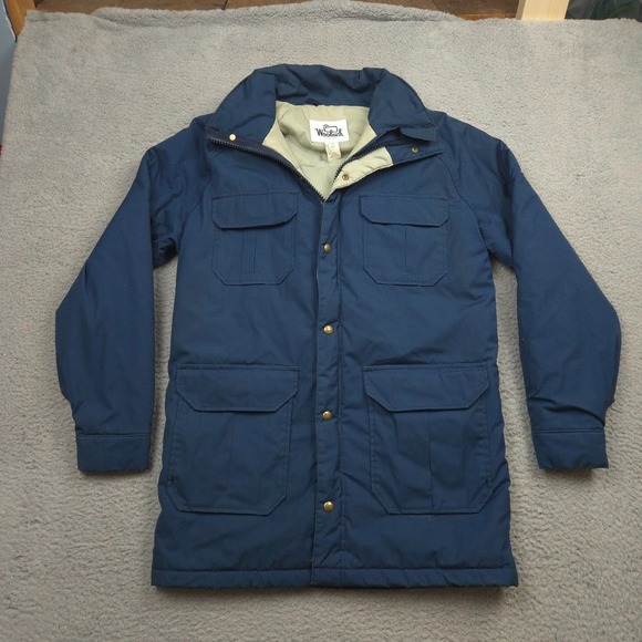 Woolrich Other - Vintage Woolrich USA Made Parka Jacket Navy Utility Field Coat M 90s Insulated